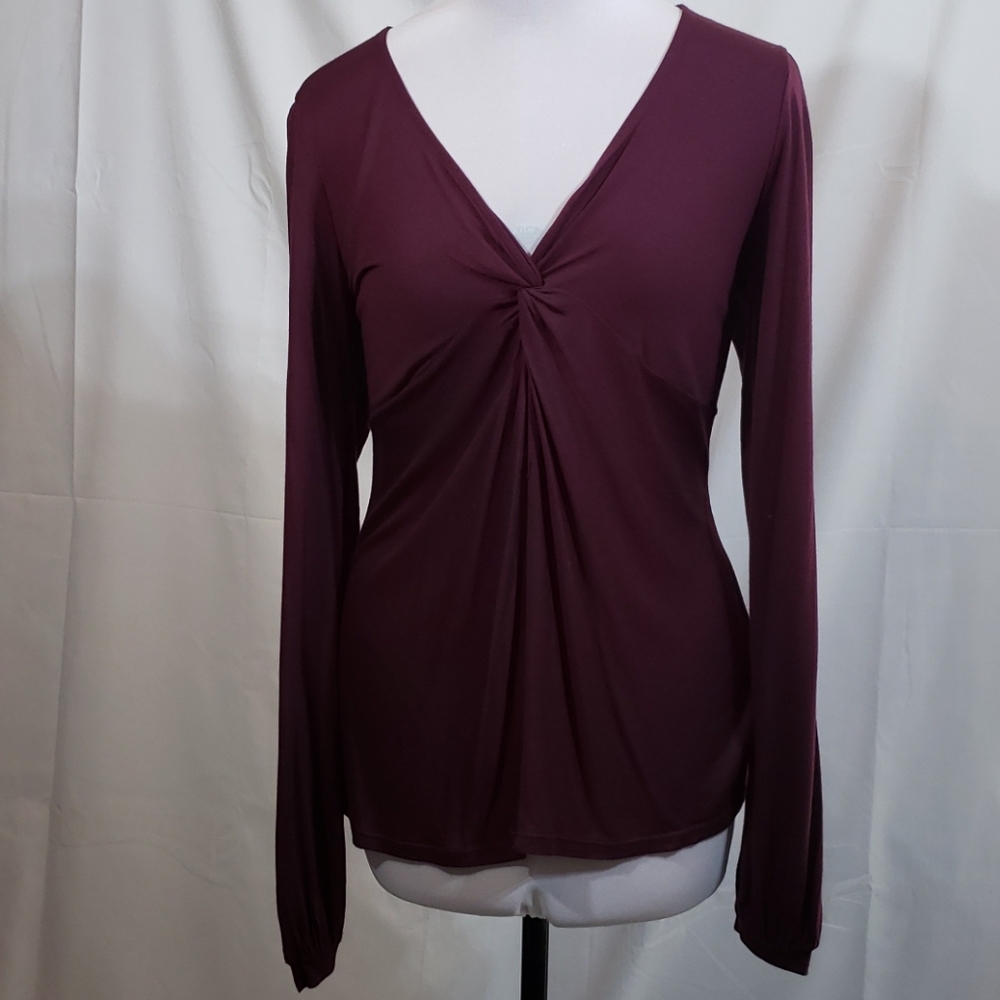 NWT To The Max Twist Front Long Sleeve Rayon Top L